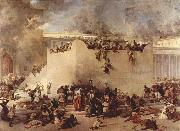 Francesco Hayez Destruction of the Temple of Jerusalem Spain oil painting artist